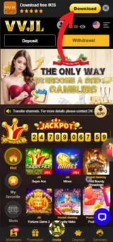 VVJL Casino Download iOS App 1