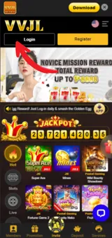 VVJL Casino Login 1